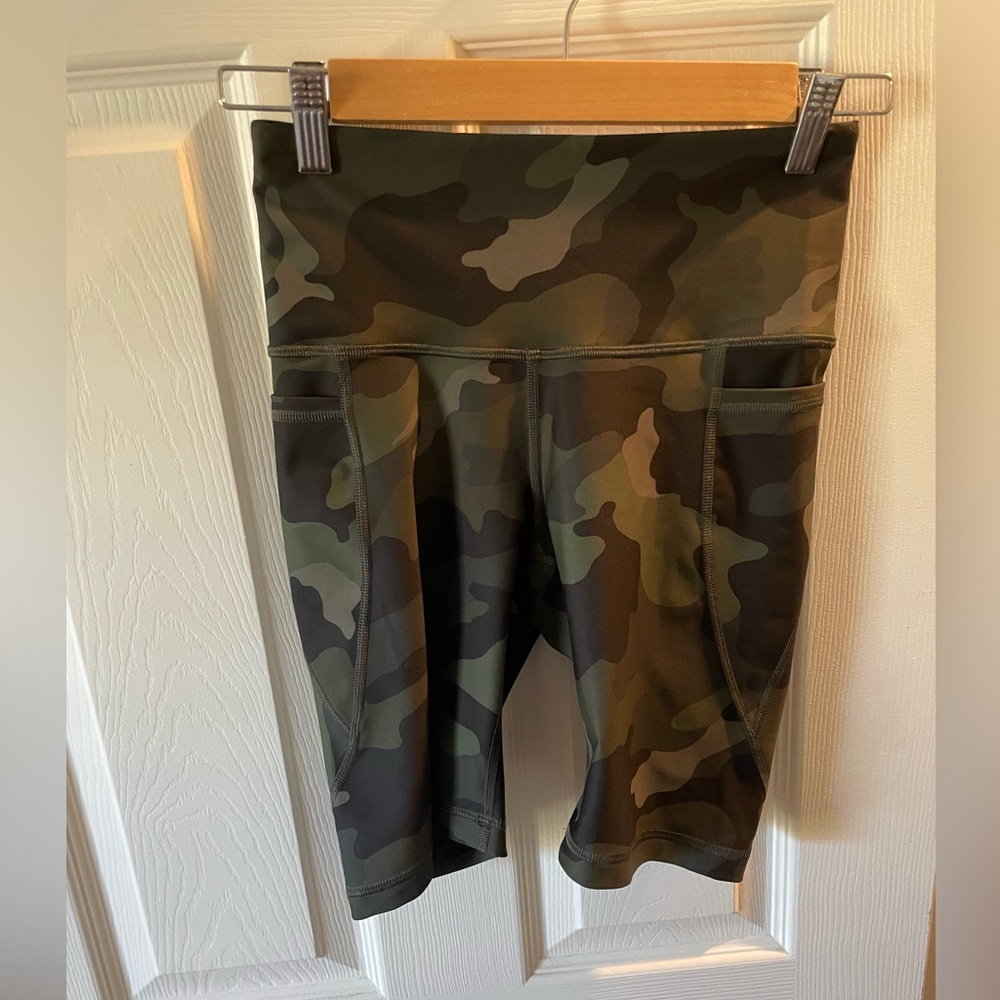 Green Camo Running Shorts